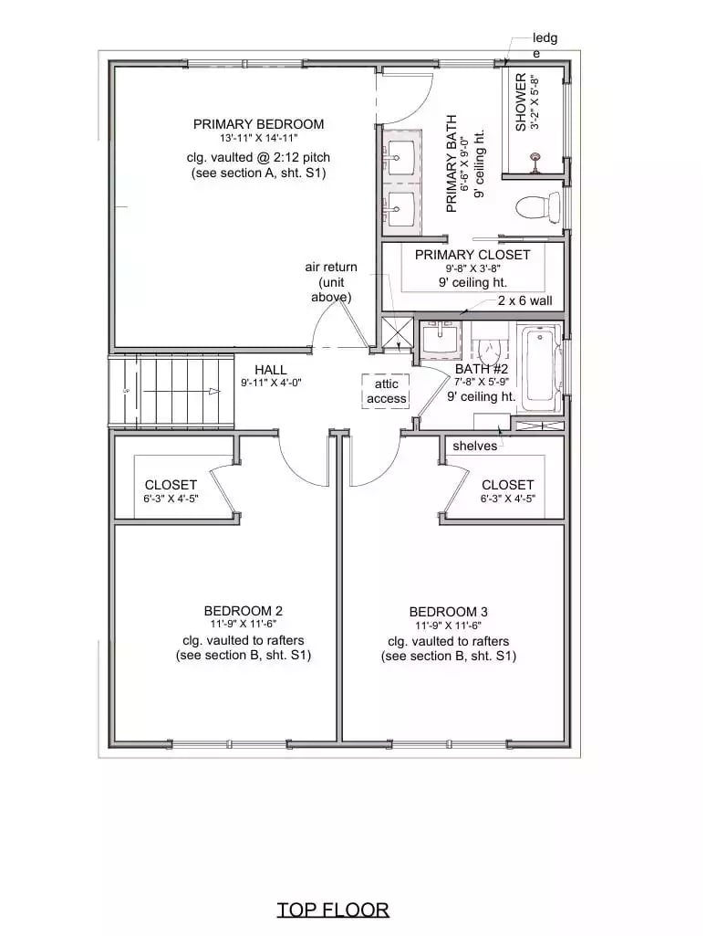 Second Level Floor Plan