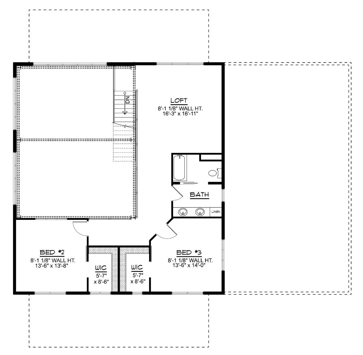 Second Level Floor Plan