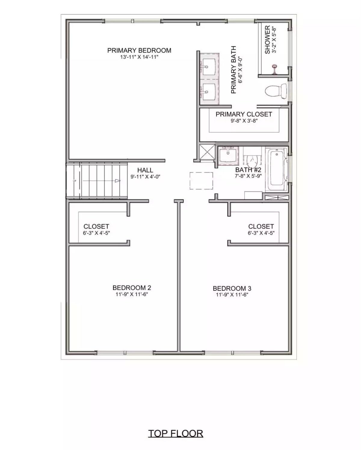 Second Level Floor Plan