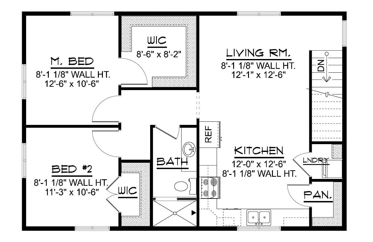 Second Level Floor Plan