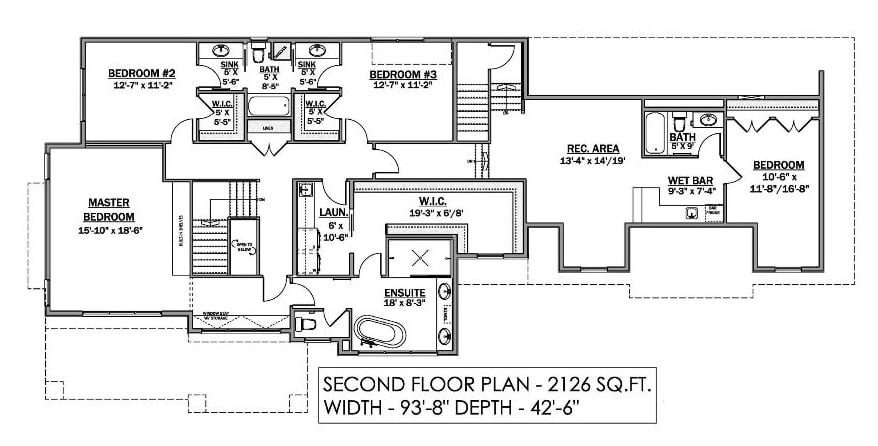 Second Level Floor Plan