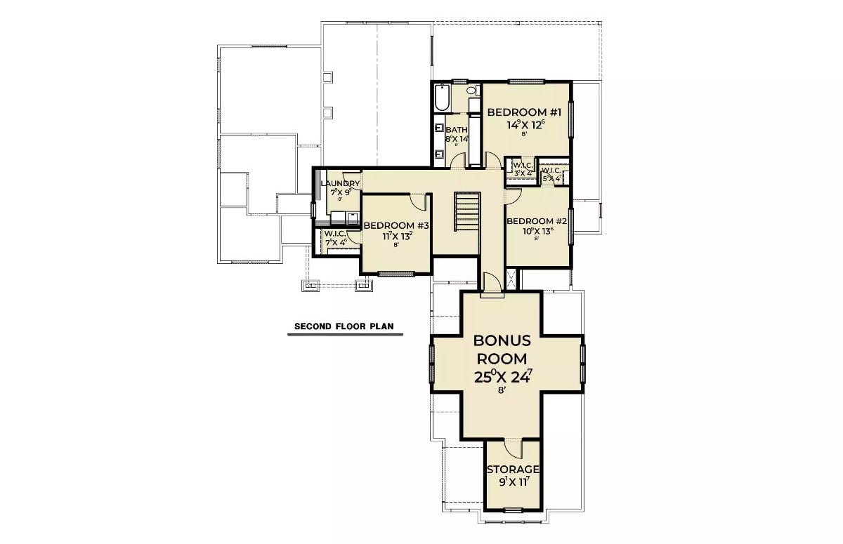Second Level Floor Plan