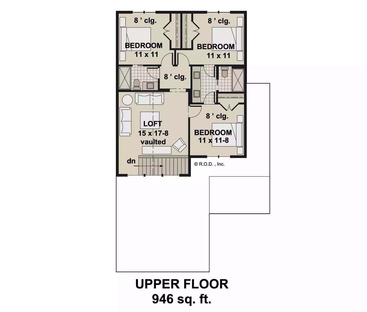 Second Level Floor Plan