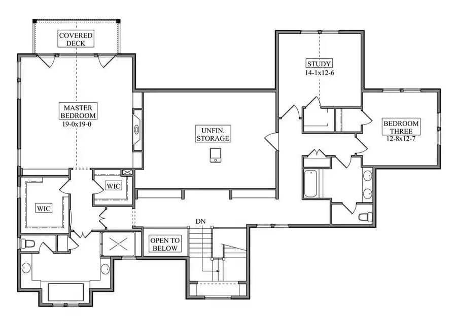Second Level Floor Plan
