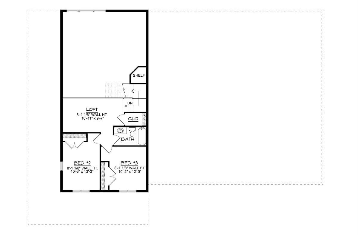 Second Level Floor Plan