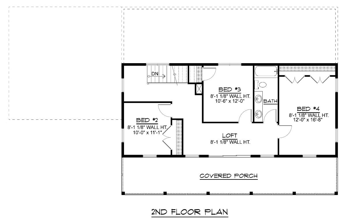 Second Level Floor Plan