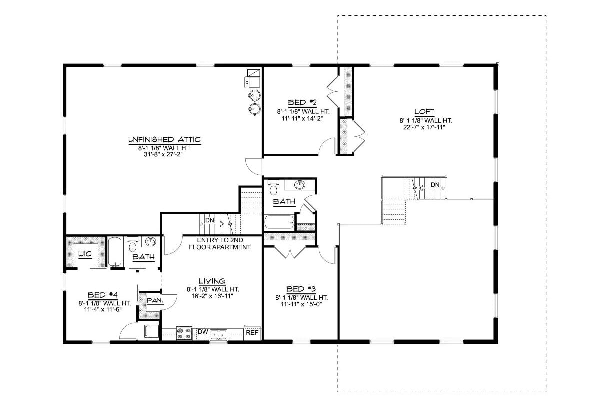 Second Level Floor Plan