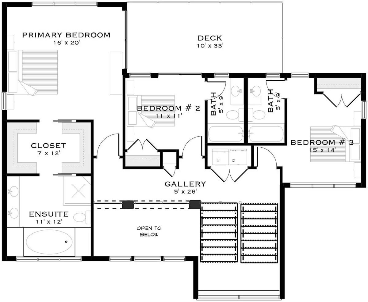Second Level Floor Plan