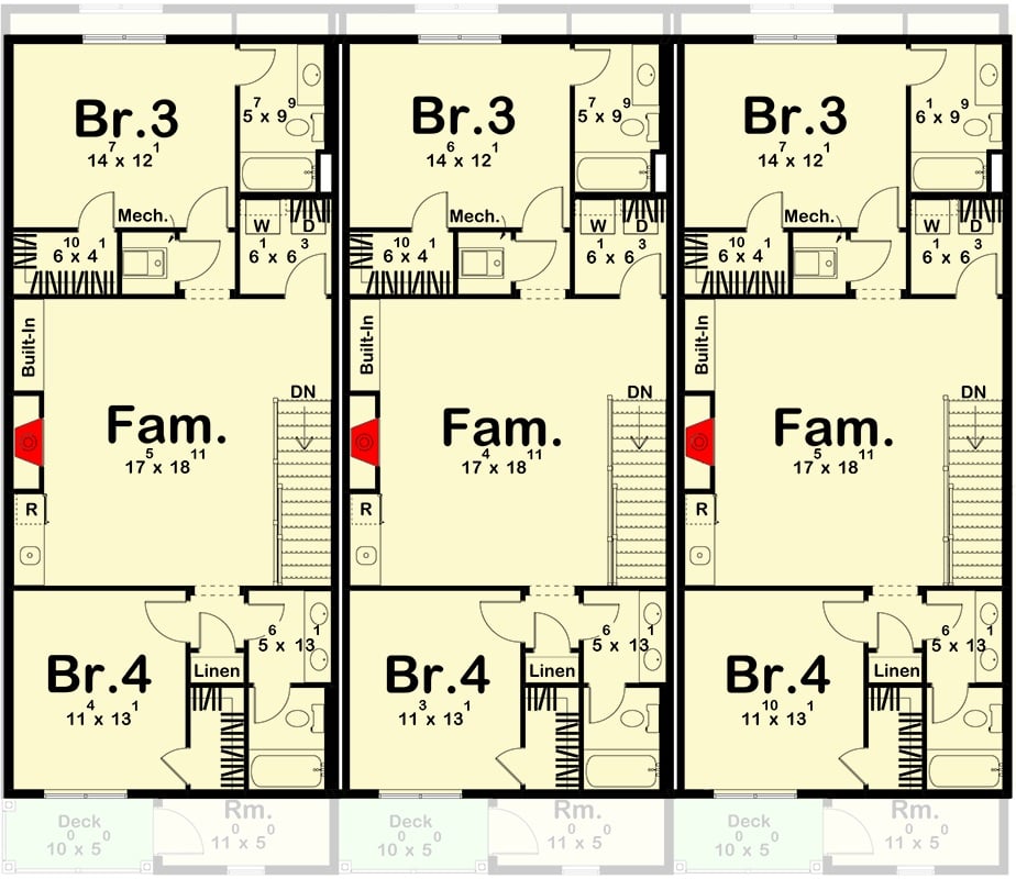 Third Level Floor Plan