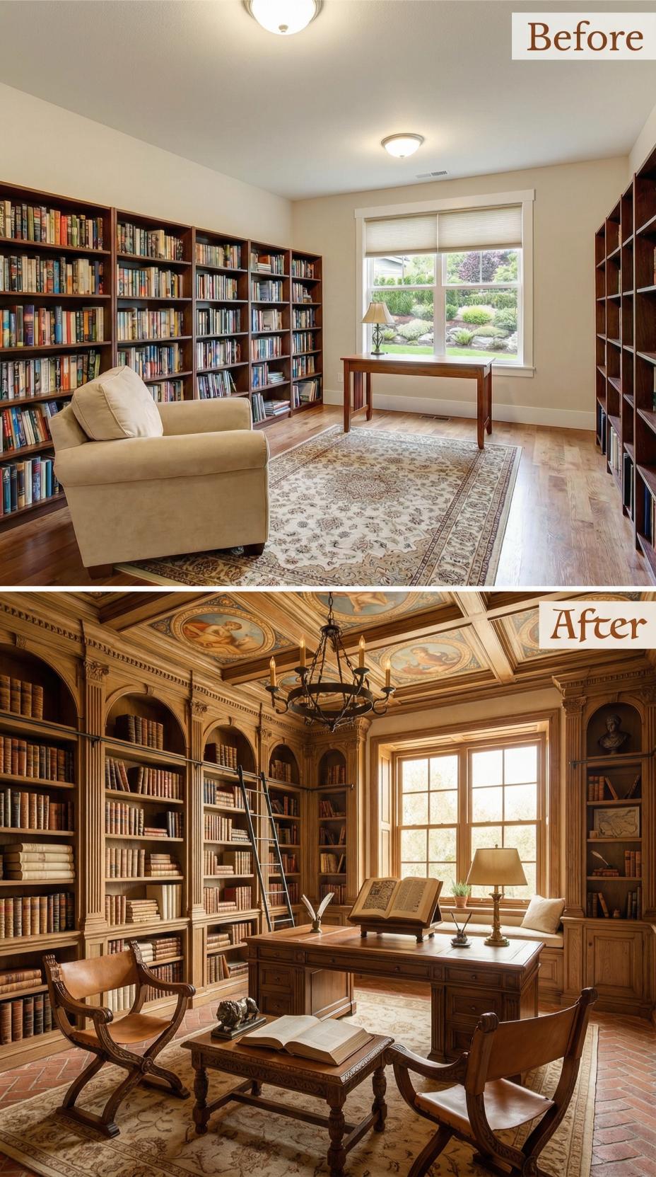 From Modern Minimalism to Old World Grandeur in Rich Wood Tones