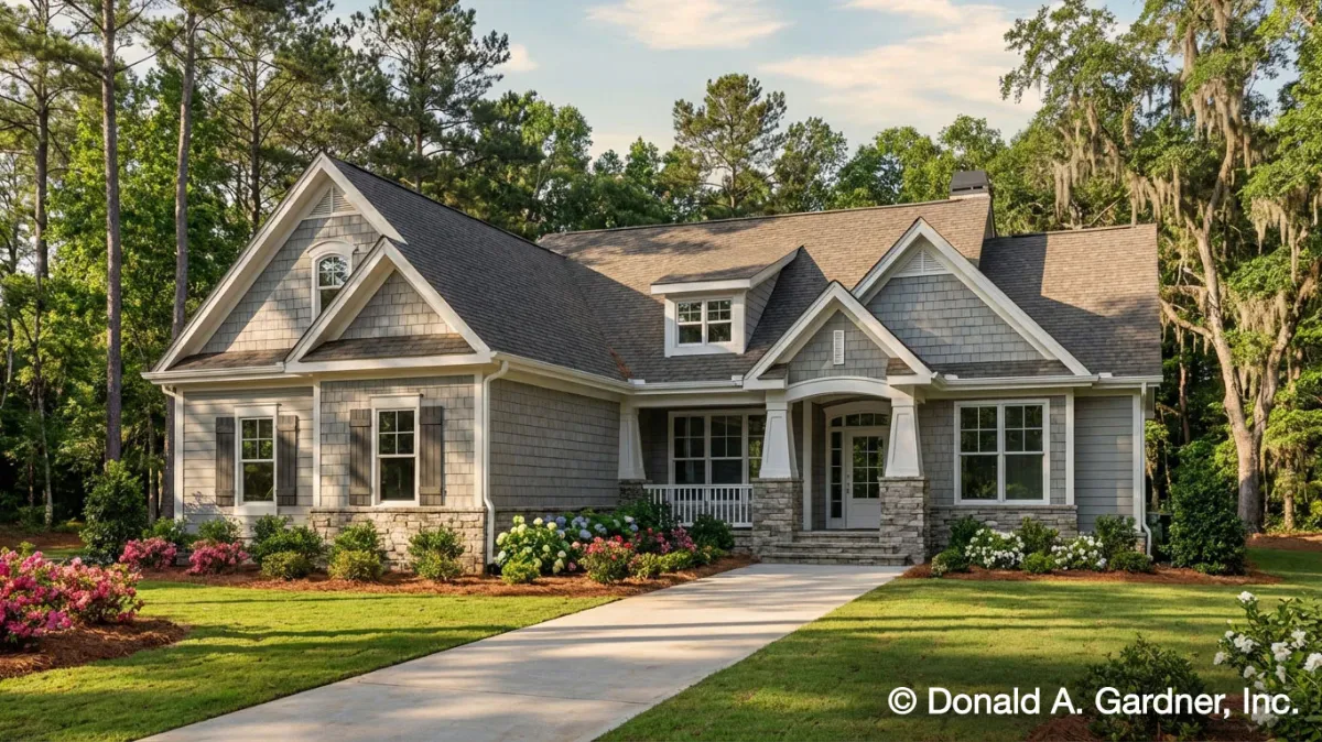 Cottage-Style 3-Bedroom Miranda Home with Screened Porch and Bonus Room (Floor Plan)