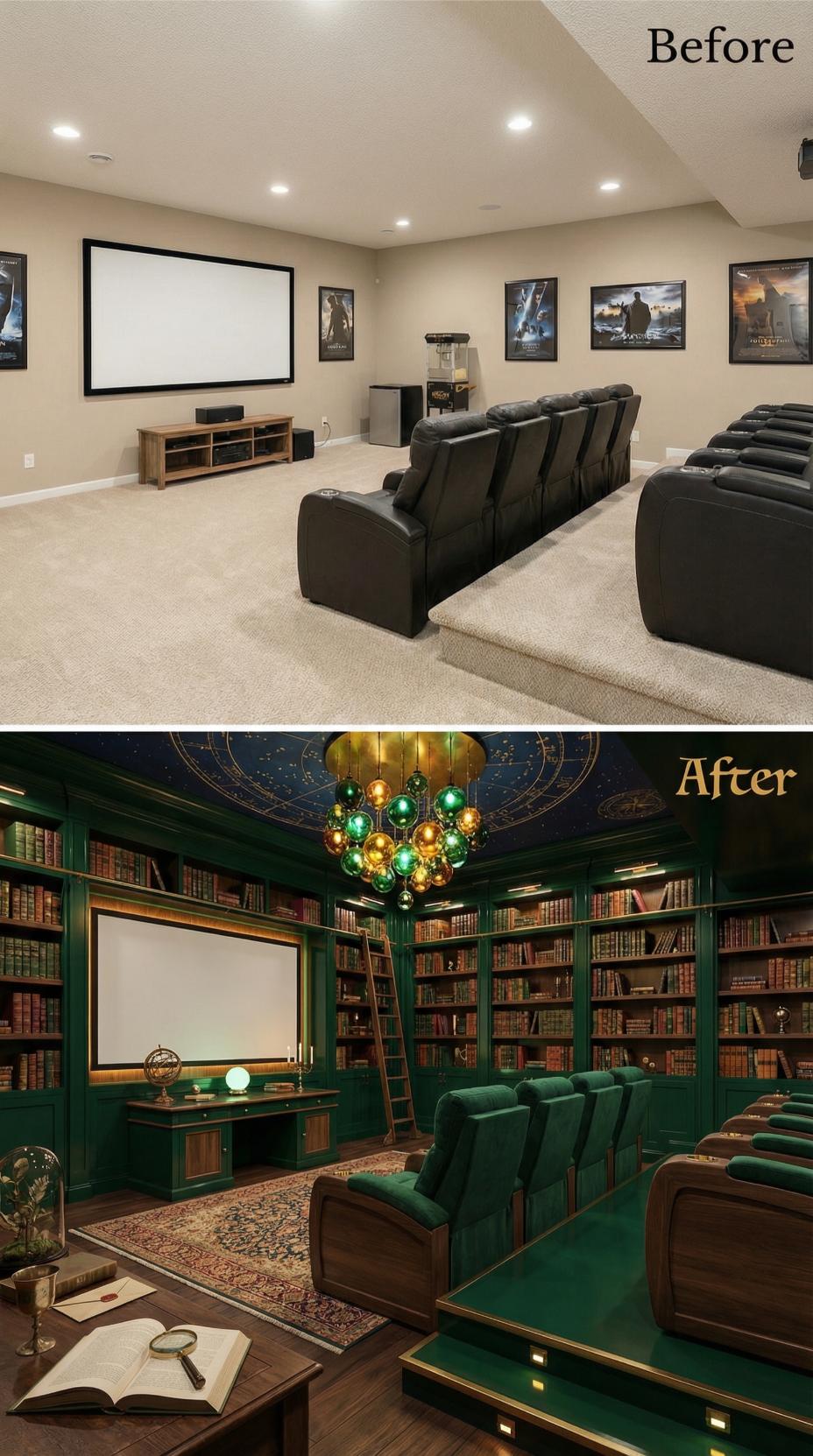 Emerald Library Shelves and Celestial Zodiac Dome Erase Beige Quiet