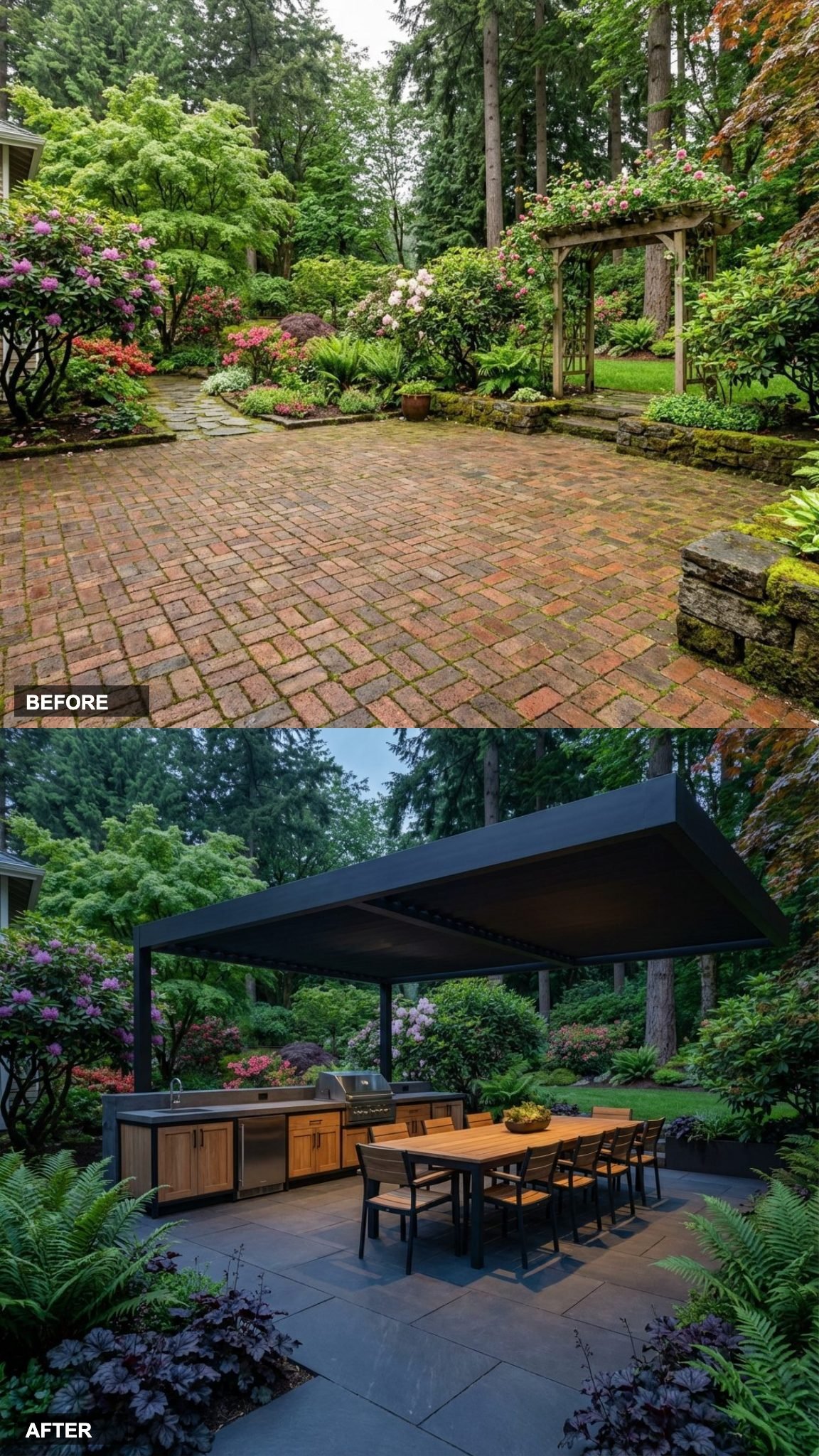 Matte Black Steel and Raw Teak: The Boldest Material Combination on This List