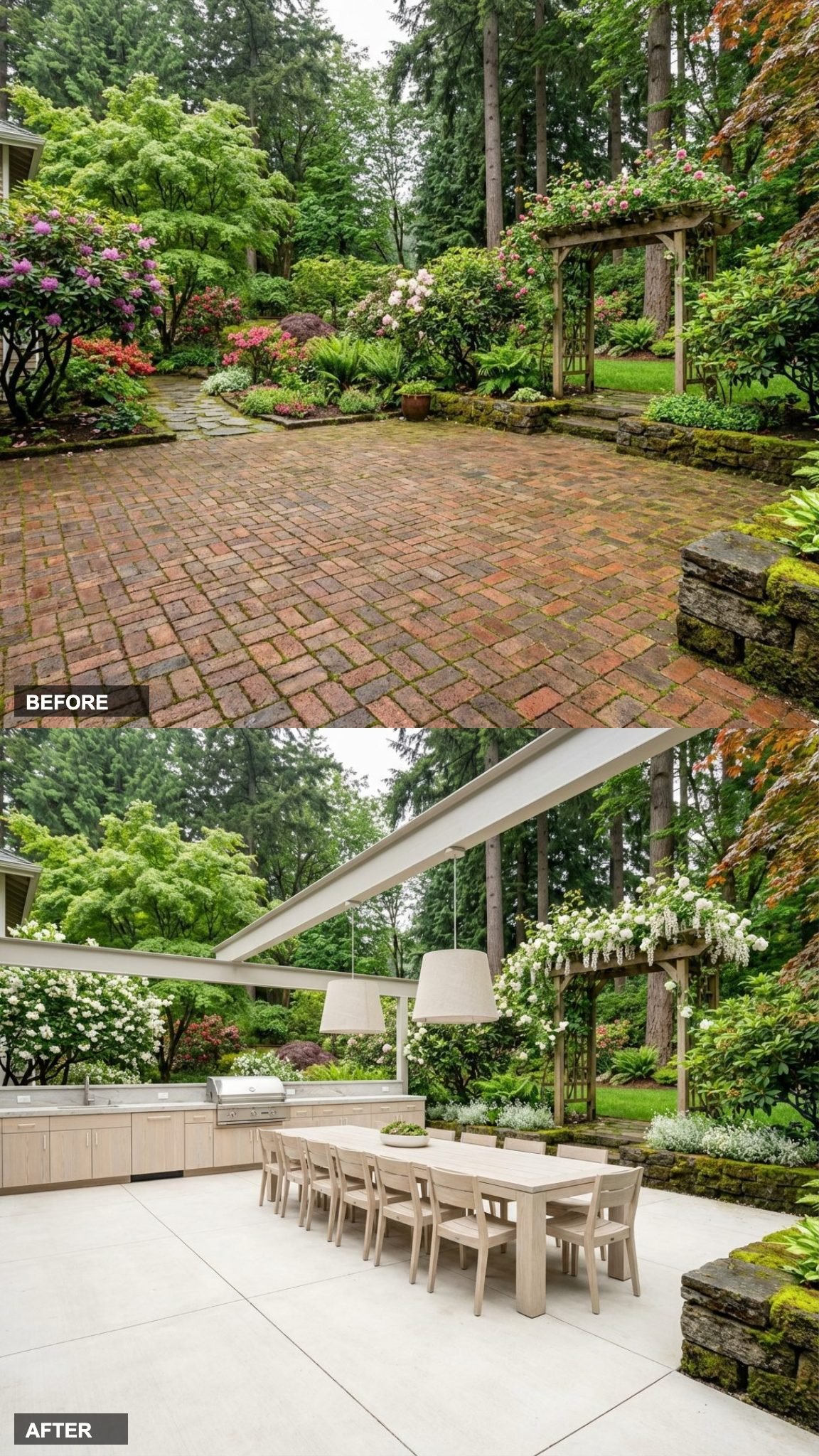 Pale Ash and Bleached Concrete: The Quiet, Airy Outdoor Entertaining Terrace for People Who Don't Do Drama