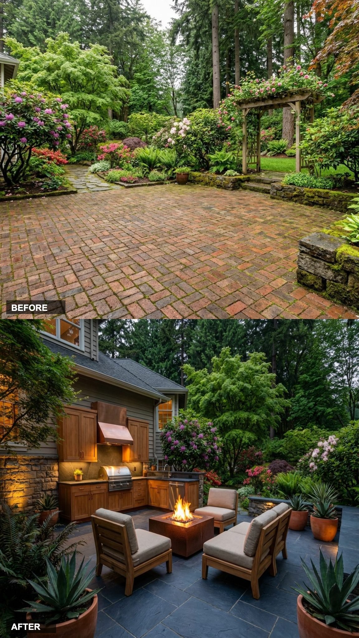 Oiled Teak and Riven Slate: An Evening Lounge Built Specifically for Pacific Northwest Autumn