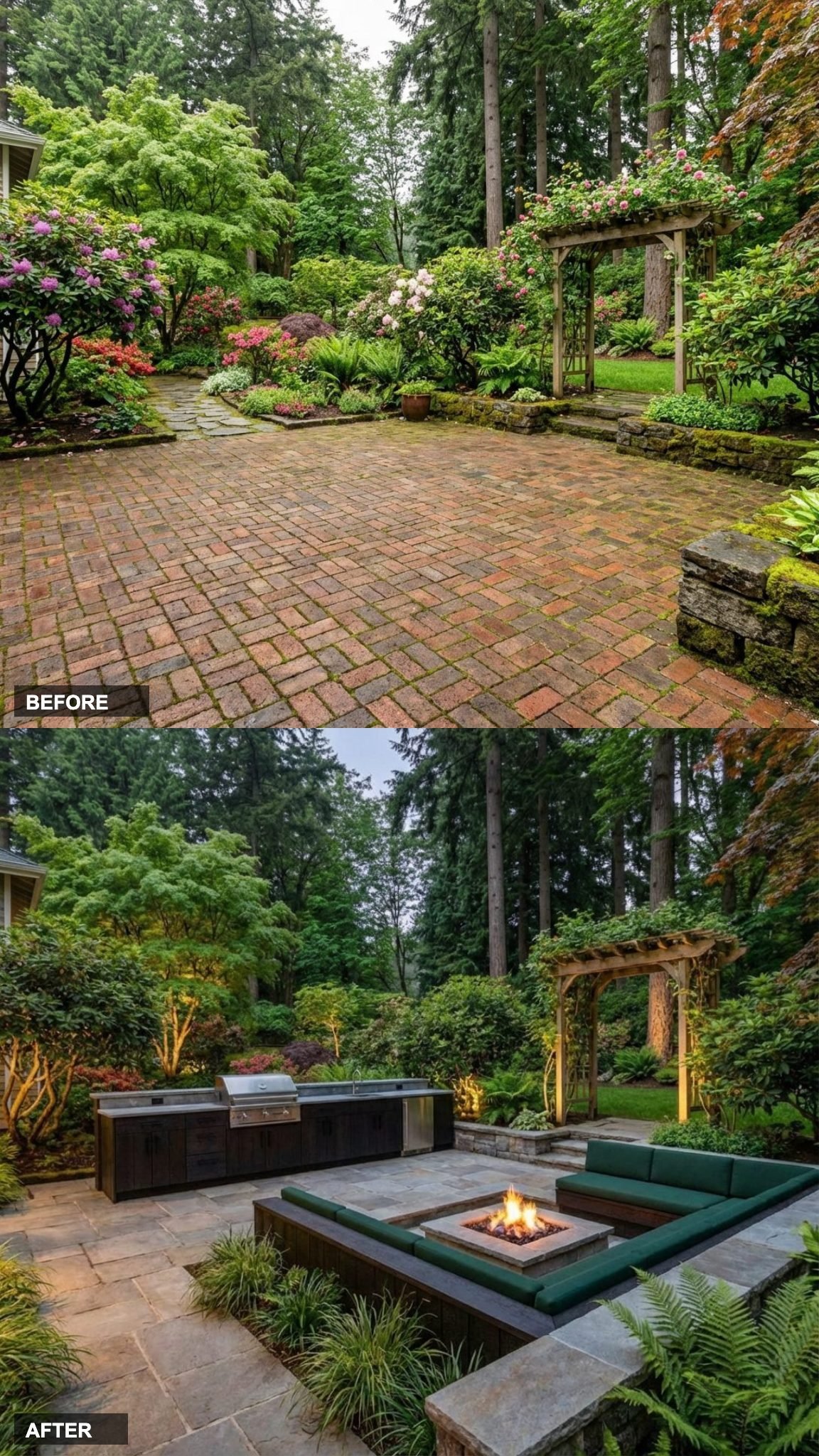 Shou Sugi Ban and Quartzite: High Contrast Drama for the Rainy Season Crowd