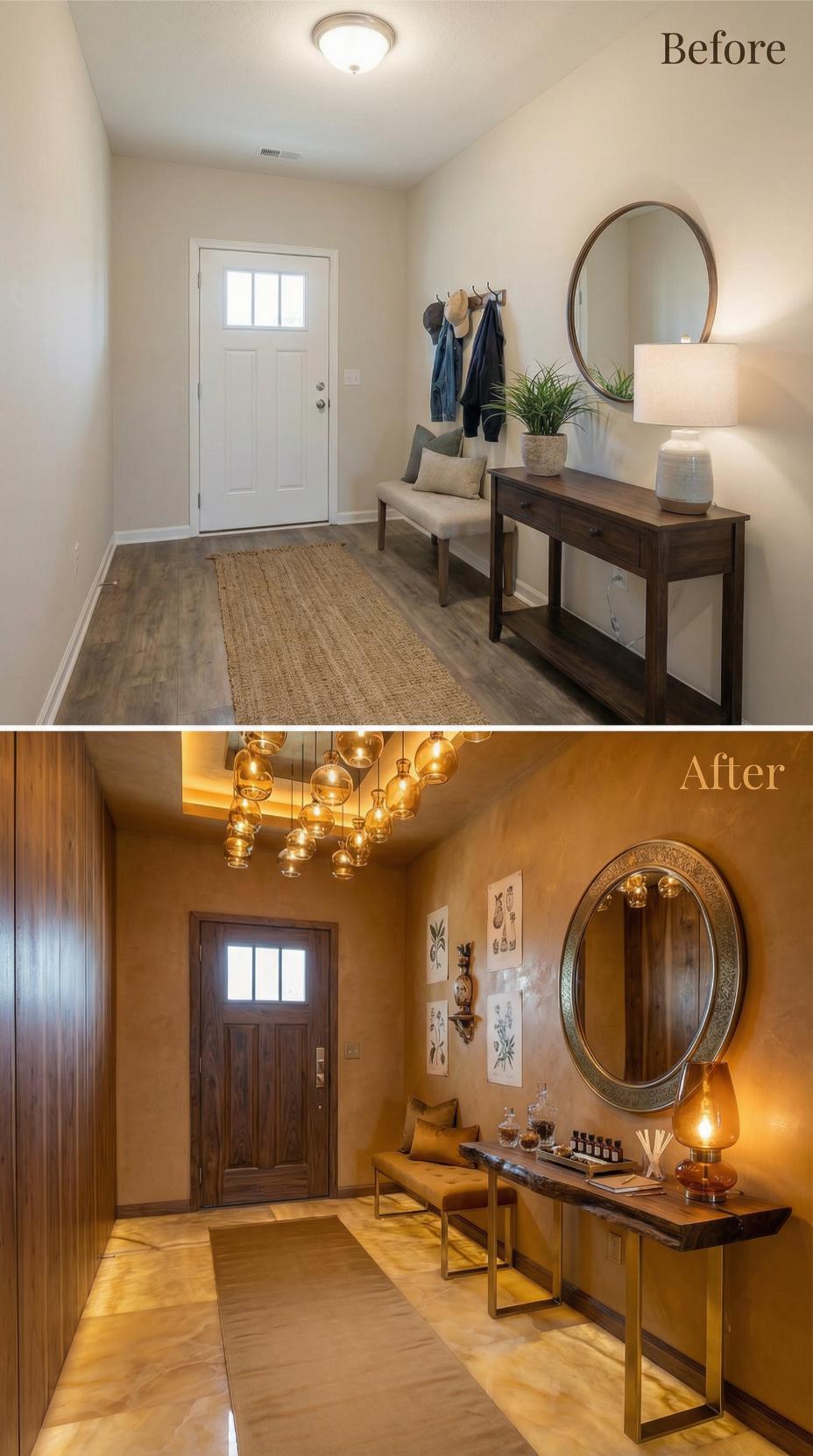 Amber Glass Chandelier Cluster and Gold Trim Replace Flush Mount Calm