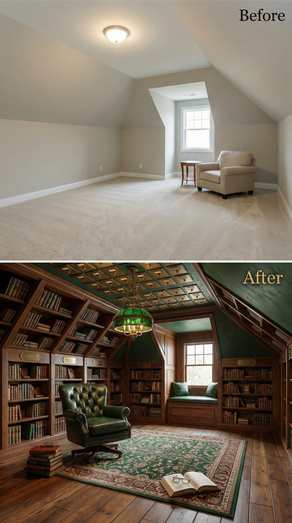From Beige Carpet Void to Green Leather Library Sanctuary