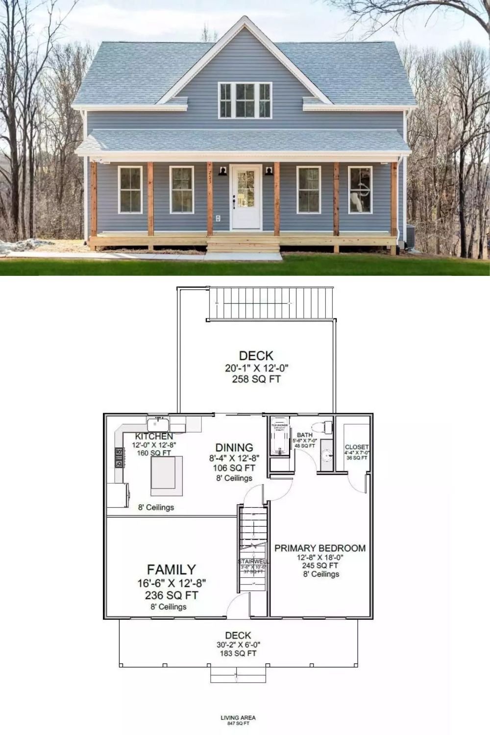 Wildflower Knoll 3-Bedroom Country Home with Entry Deck and Open-Concept Living (Floor Plan)
