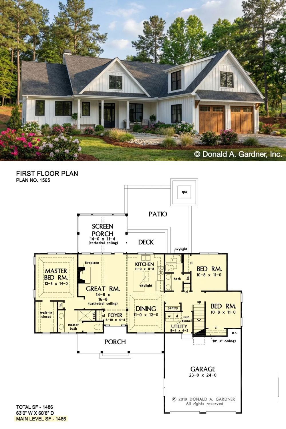 The Wilfred 3-Bedroom Craftsman Home with Bonus Room and Screened Porch (Floor Plan)