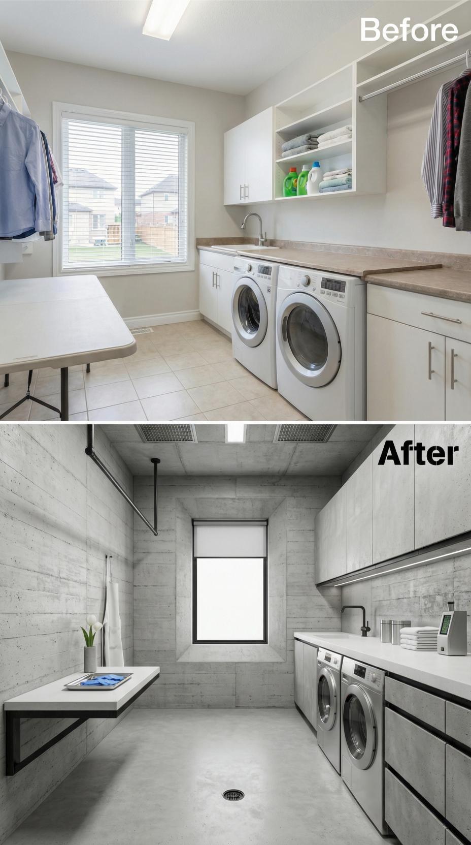 Industrial Concrete Formwork and Exposed Ceiling Retire Builder Beige