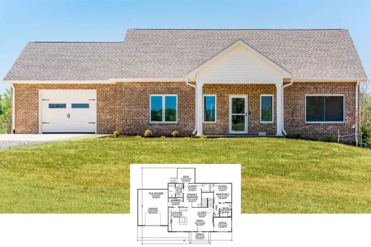 Ranch-Style 4-Bedroom Brookstone Crescent with Open Living Space and Walkout Basement (Floor Plan)