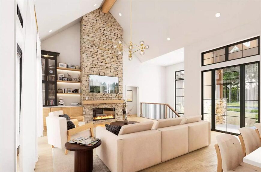 3-Bedroom Ranch-Style Home with Open-Concept Living and Covered Front ...