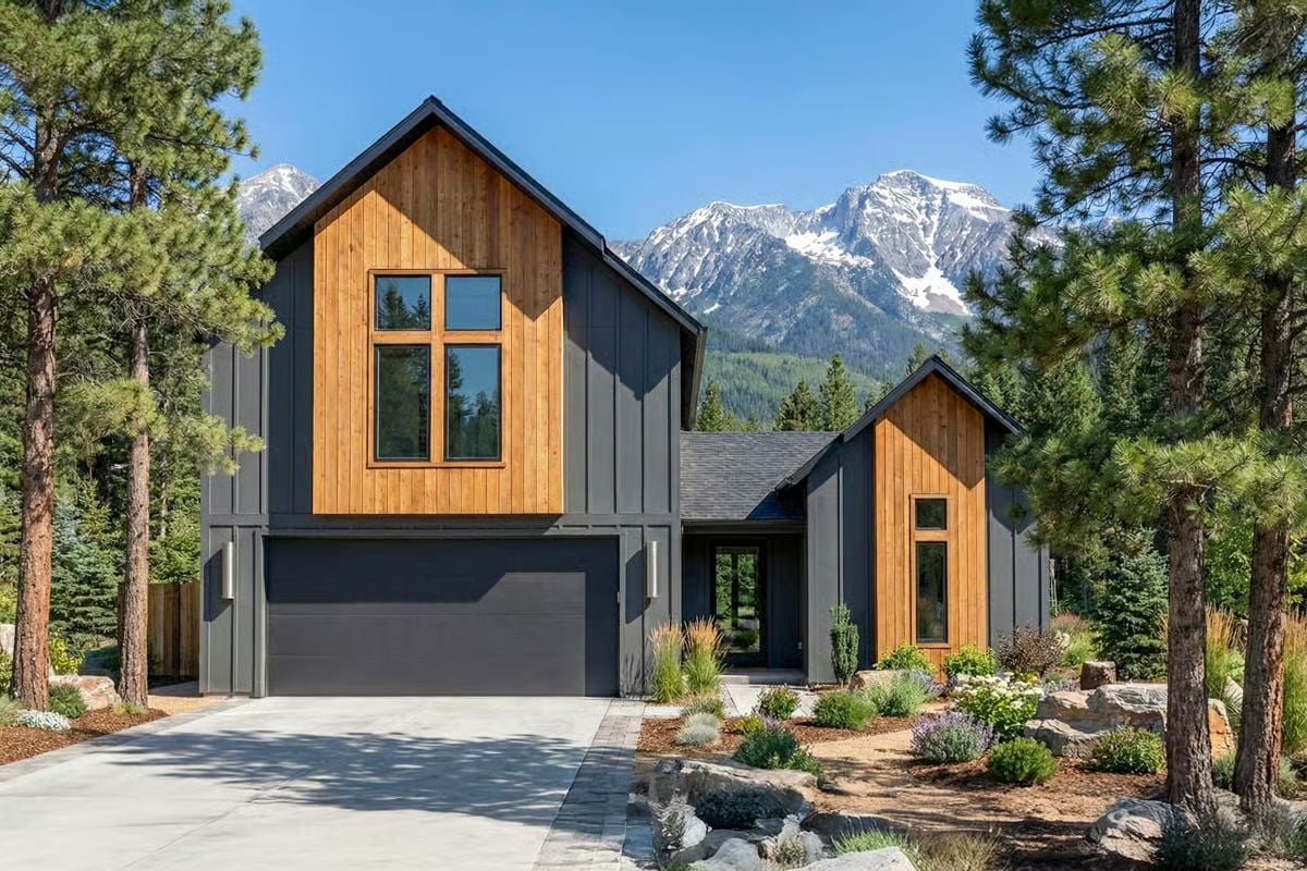 4-Bedroom Contemporary Home with Loft and Covered Patio (Floor Plan)