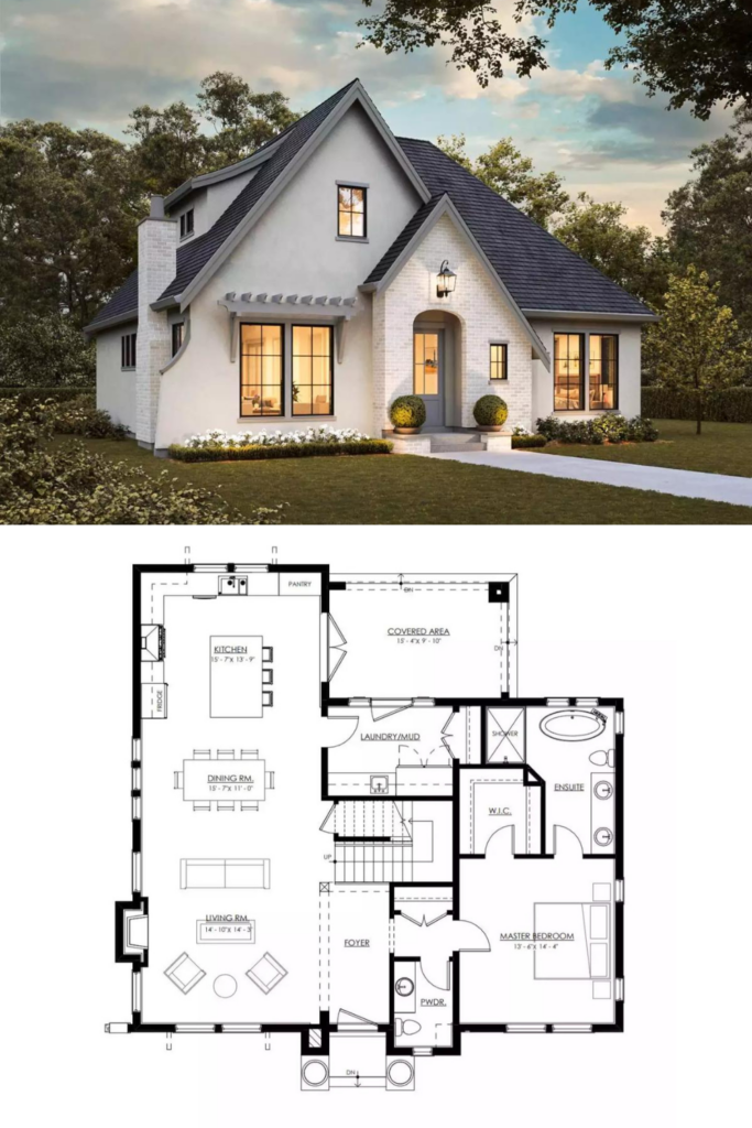 Crested Cove 3-Bedroom Cottage-Style Home for a Corner Lot with Open ...