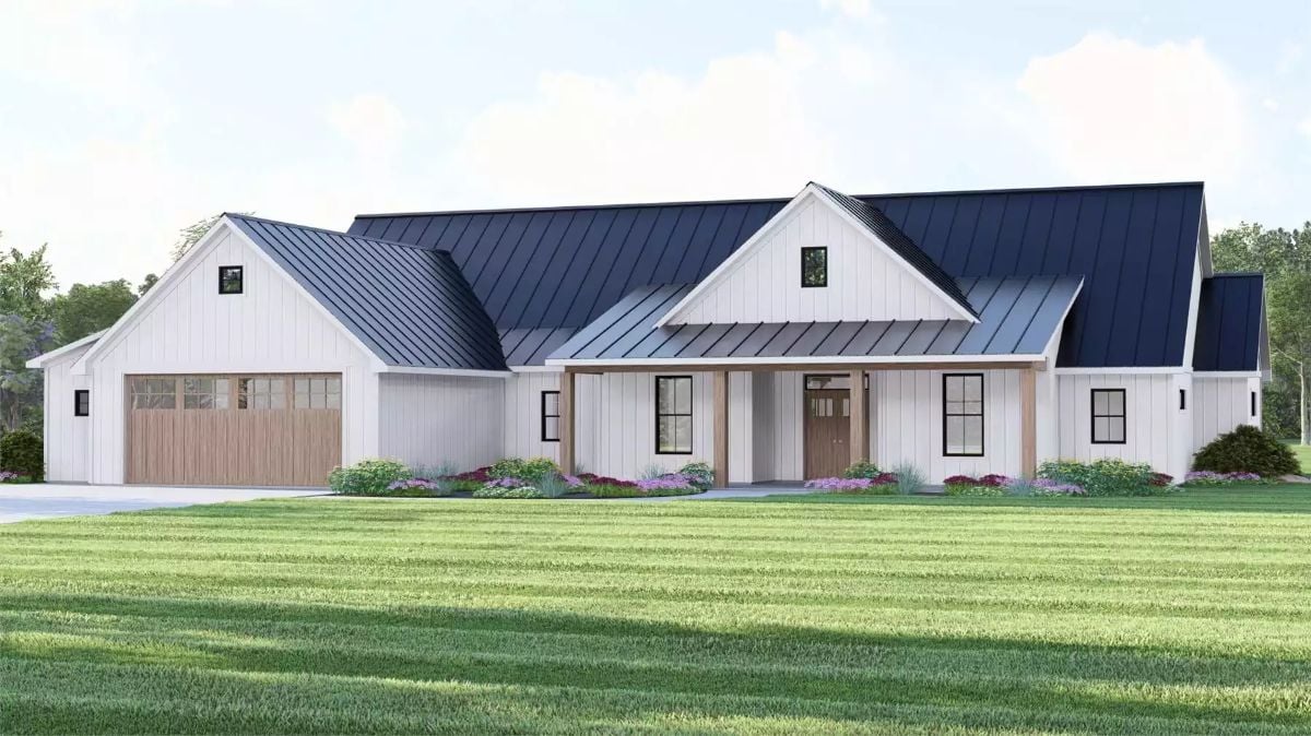 2-Bedroom Barndominium-Style Horton Heights with Double Garage and Screened Porch (Floor Plan)
