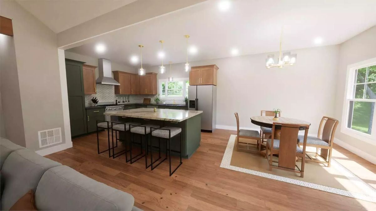 Kitchen and Dining Area