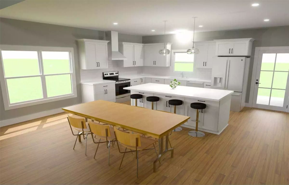 Kitchen and Dining Area