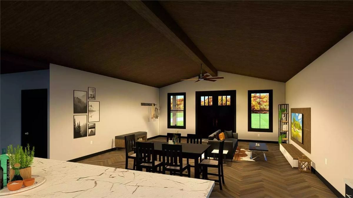 Dining Area and Living Room