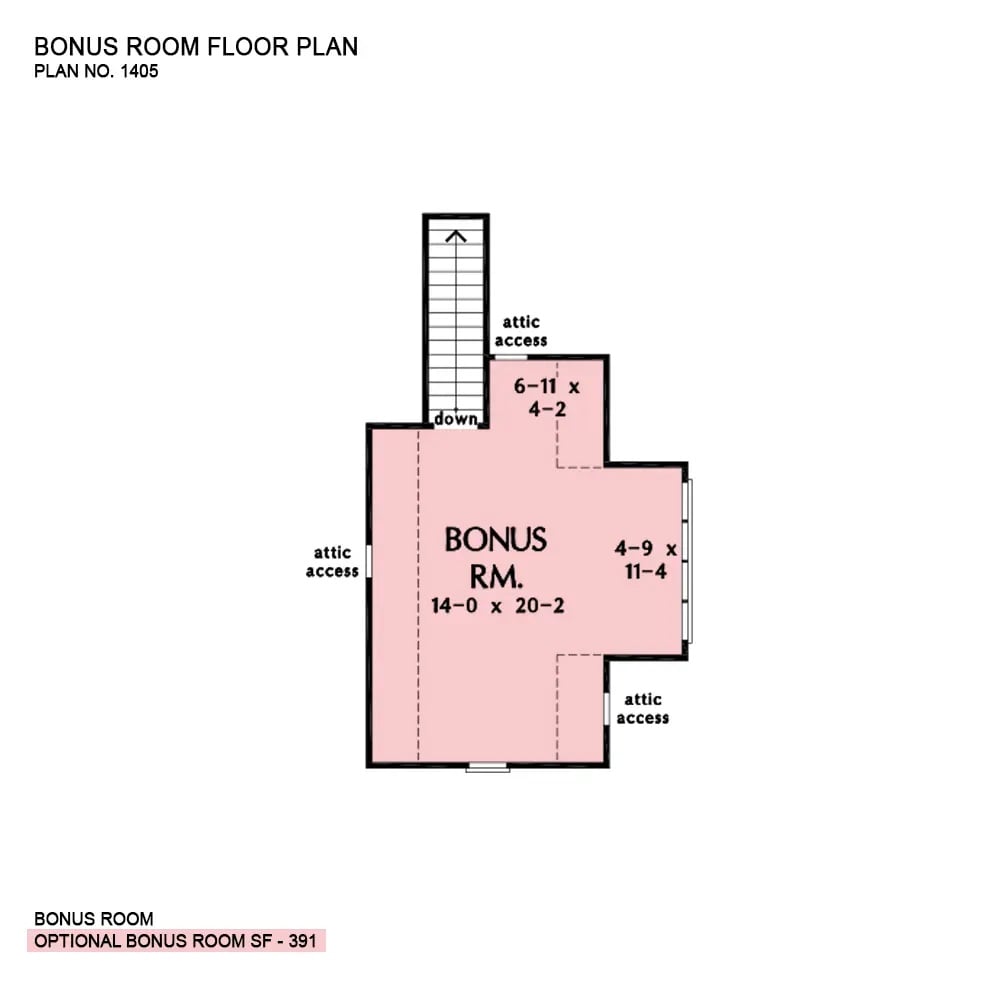 Bonus Level Floor Plan