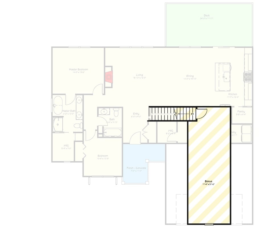 Bonus Level Floor Plan