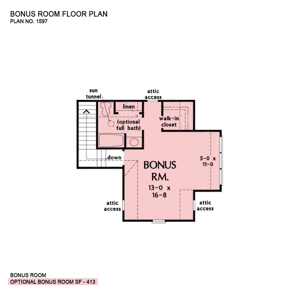 Bonus Level Floor Plan