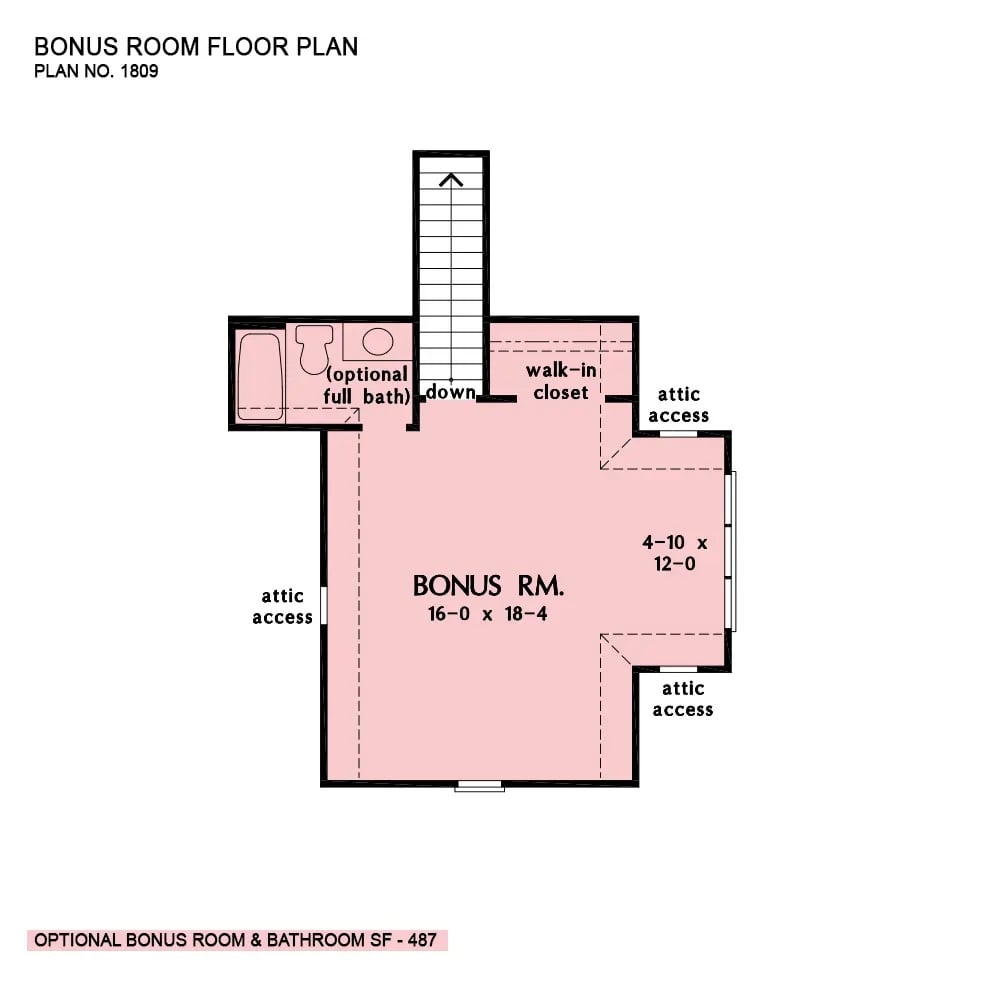 Bonus Level Floor Plan