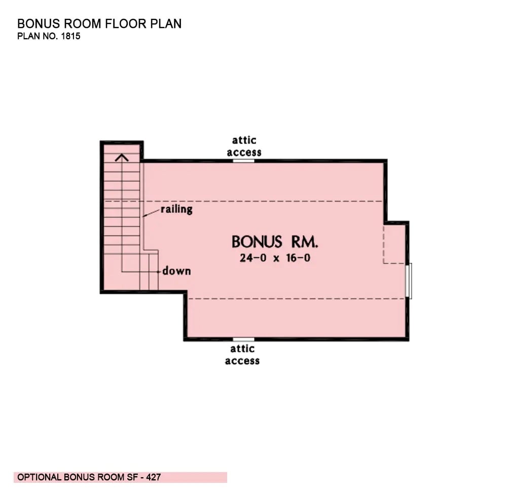 Bonus Level Floor Plan
