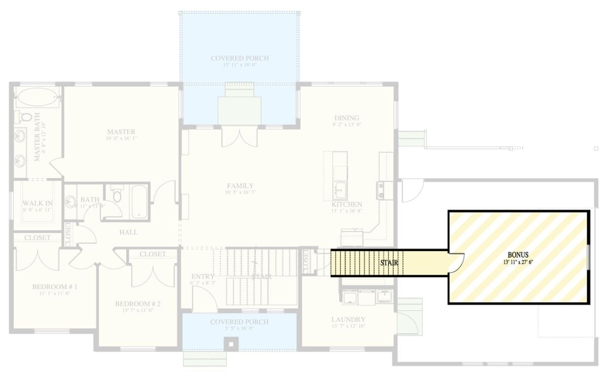 Bonus Level Floor Plan