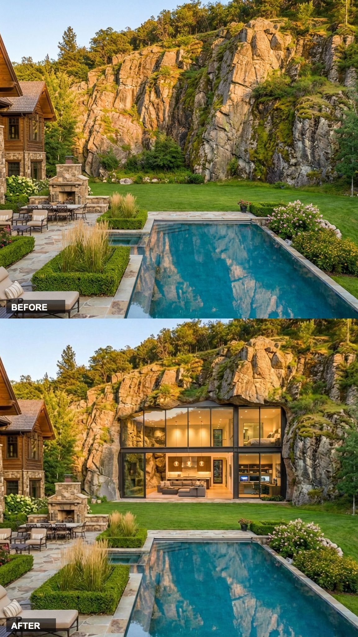 The Mountain Opens Up: A Multi-Room Cliff Dwelling With Full-Height Stone Walls