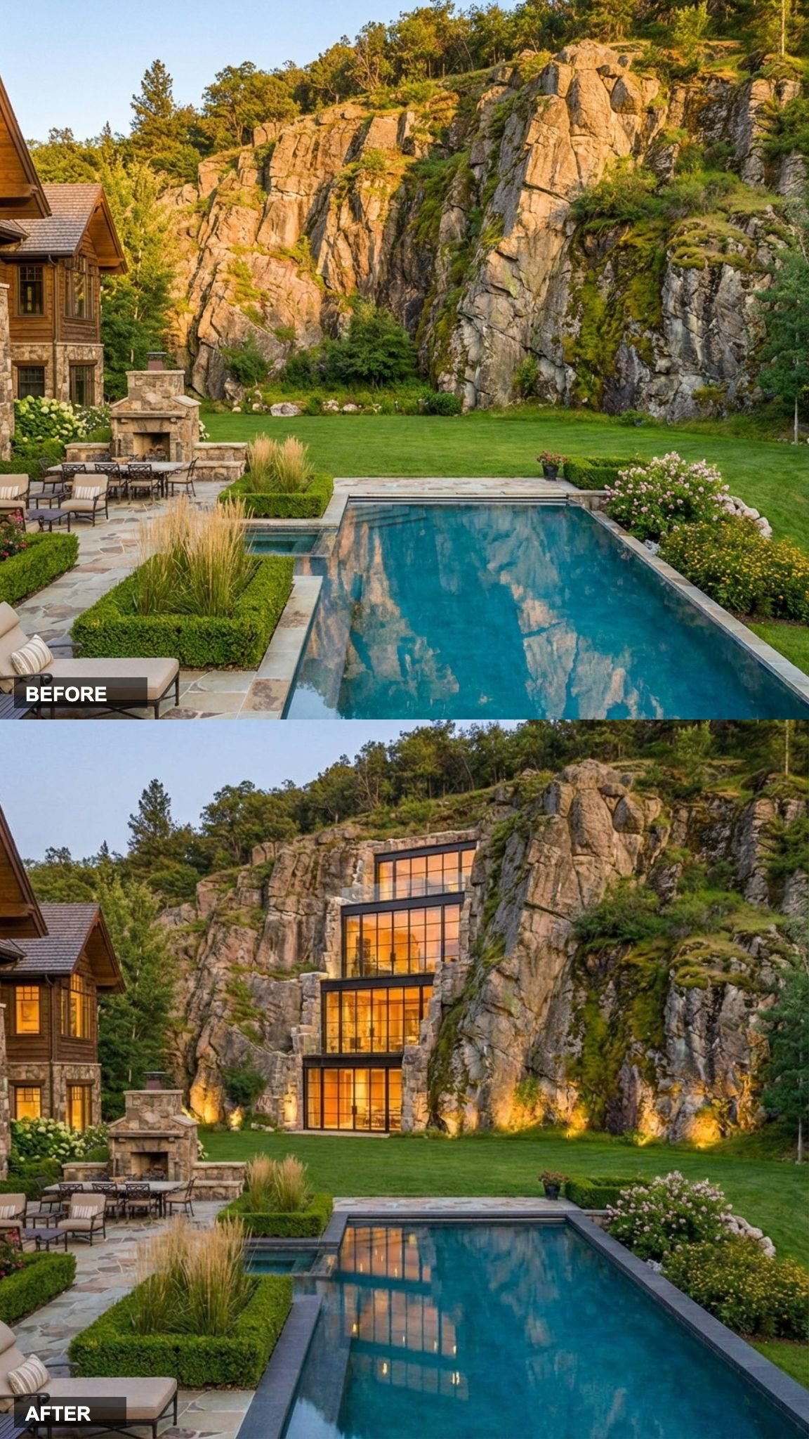 Steel, Black Glass, and Granite: A Brutalist Cliff House That Doesn't Apologize