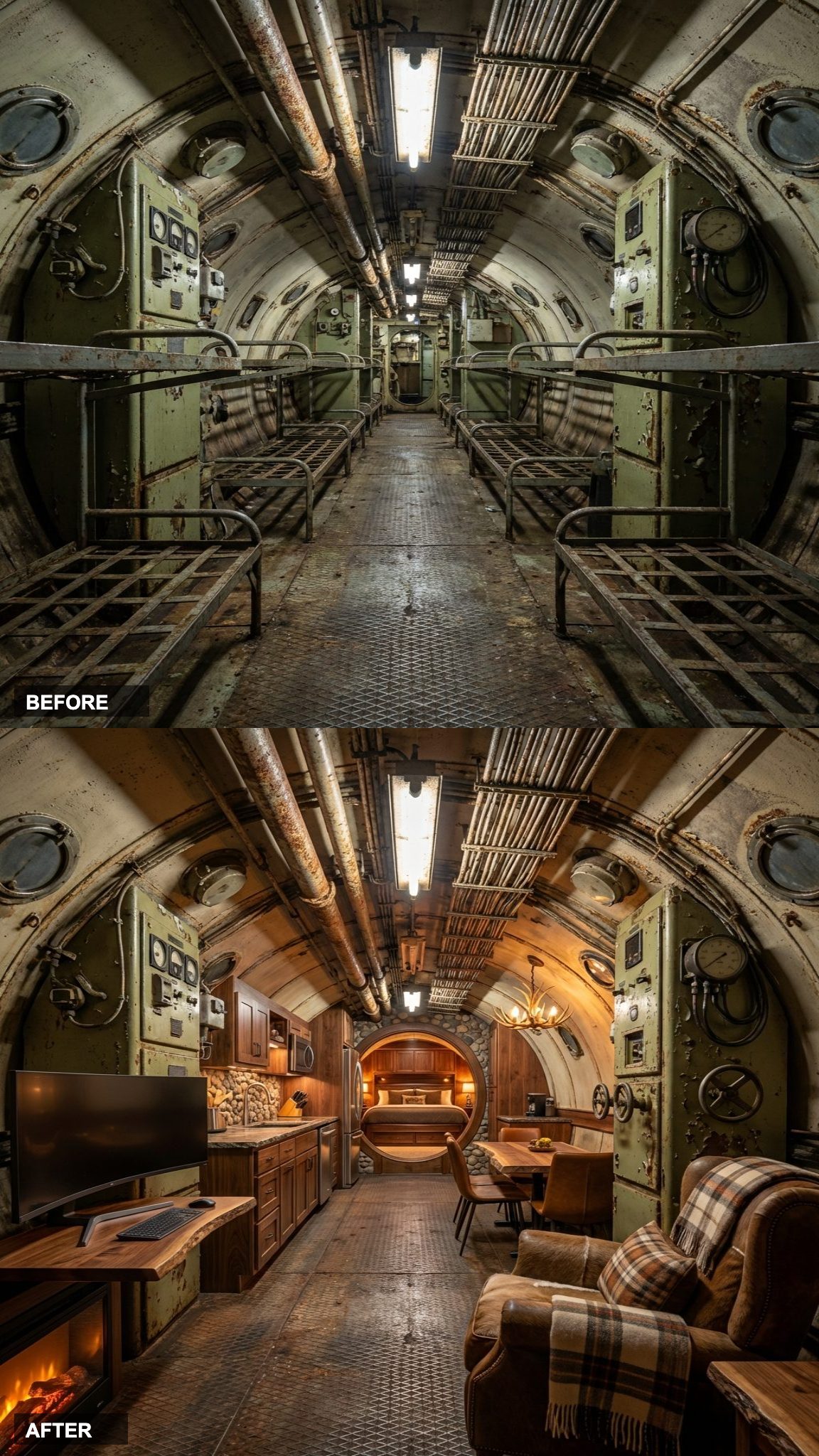 Miami Vice Down Below: Pastel Peach, Chrome, and Terrazzo