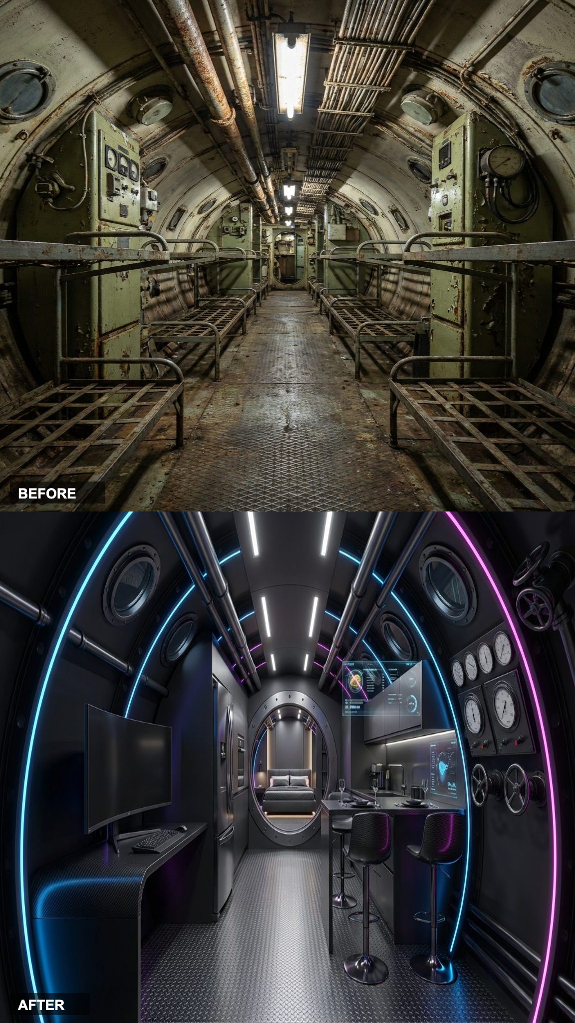 Glass and Gold: A Maximalist Glam Interior That Defies the Hull