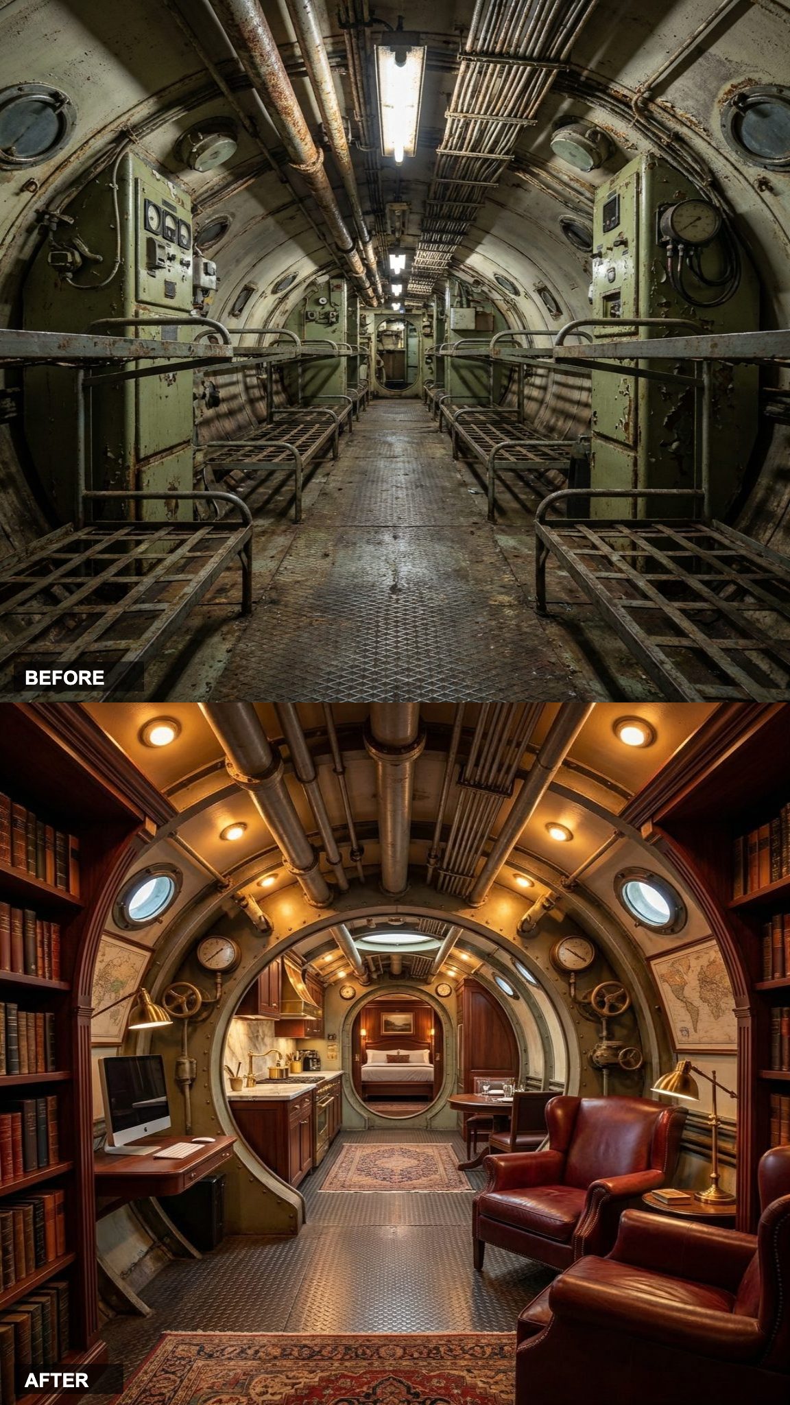 Art Deco Goes Submarine: Gold, Black, and Geometric Obsession