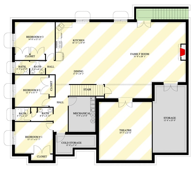 Lower Level Floor Plan