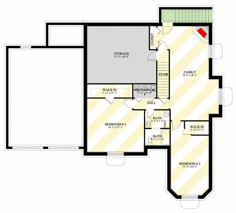 Lower Level Floor Plan