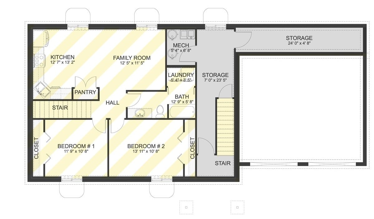 Lower Level Floor Plan