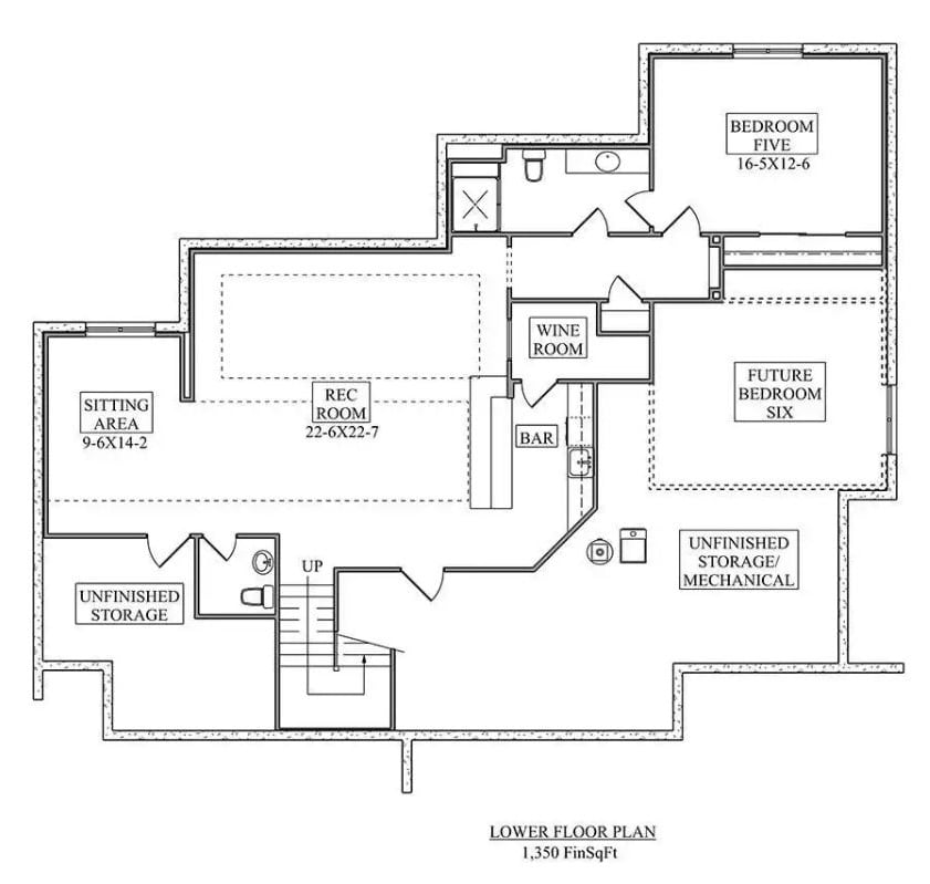 Lower Level Floor Plan