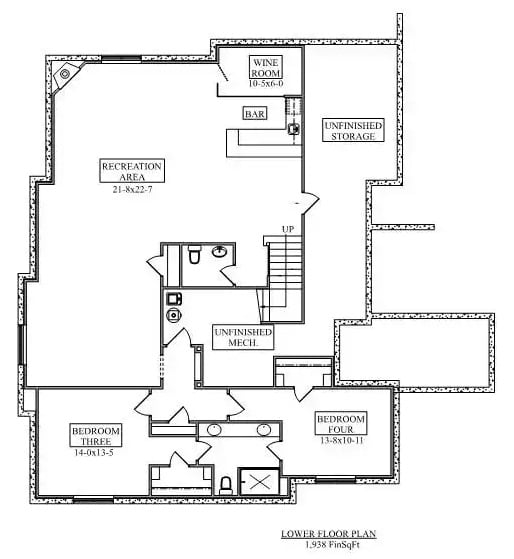 Lower Level Floor Plan
