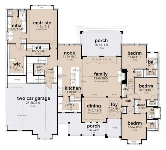 Main Level Floor Plan